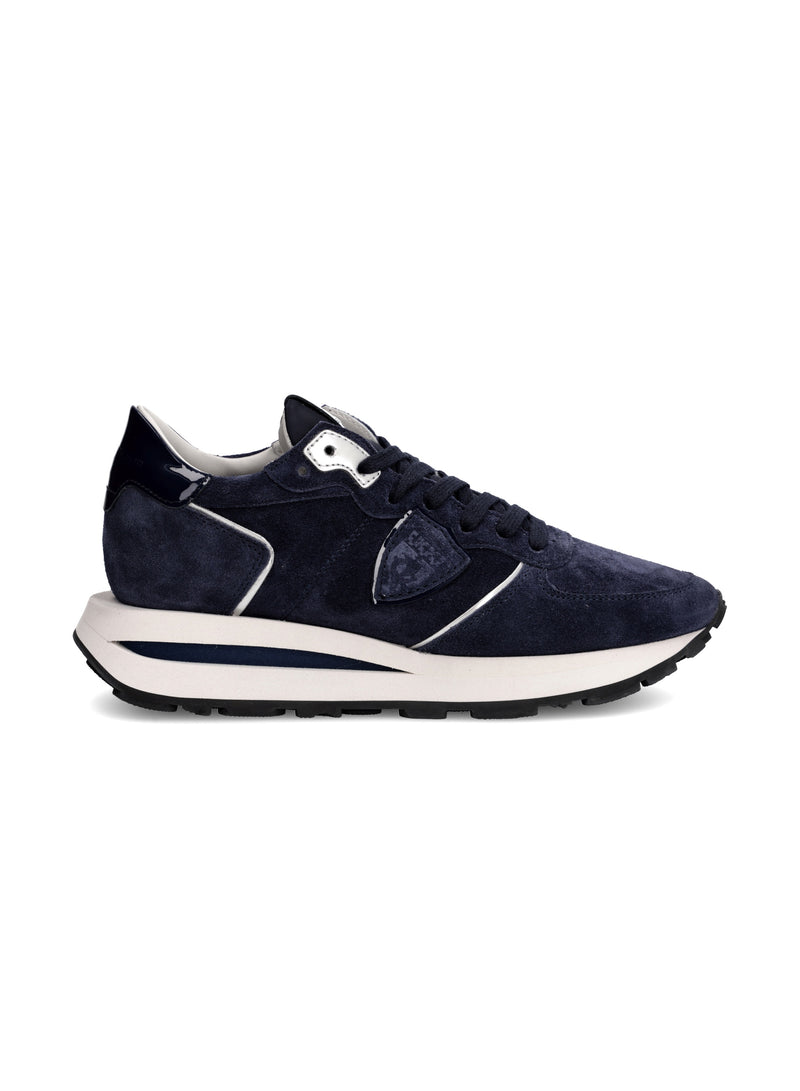 PHILIPPE MODEL - TROPEZ HAUTE LOW DAIM BLEU