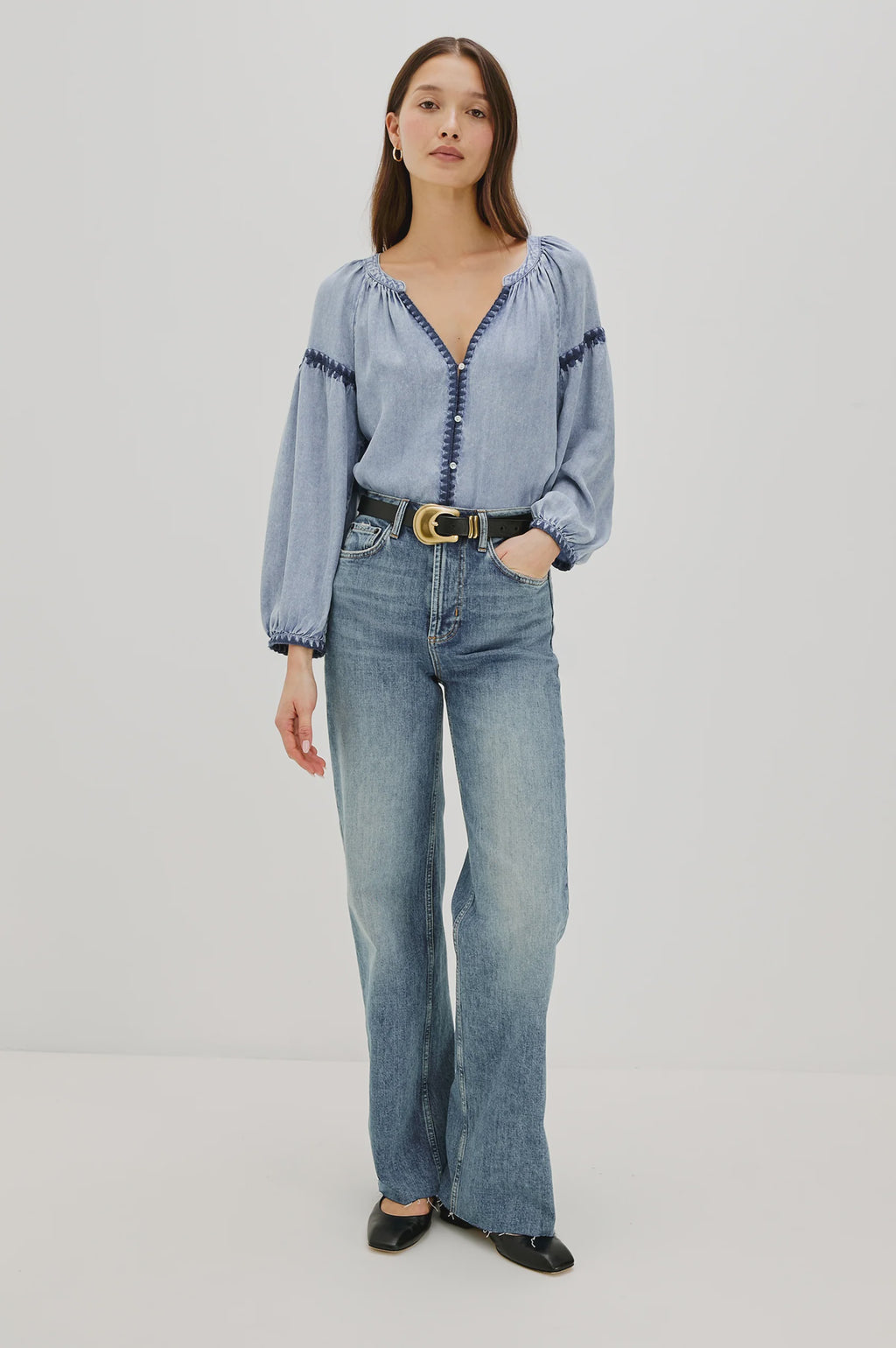 RAILS - TOSHI TOP CLOUD WASH