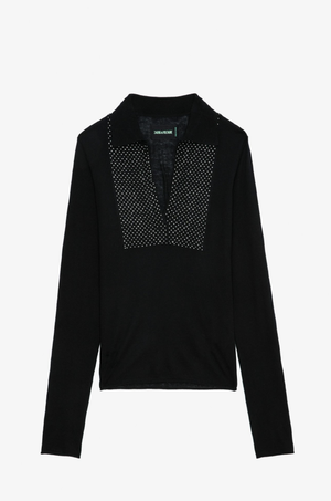 ZADIG ET VOLTAIRE - SALLY CP STRASS BLACK