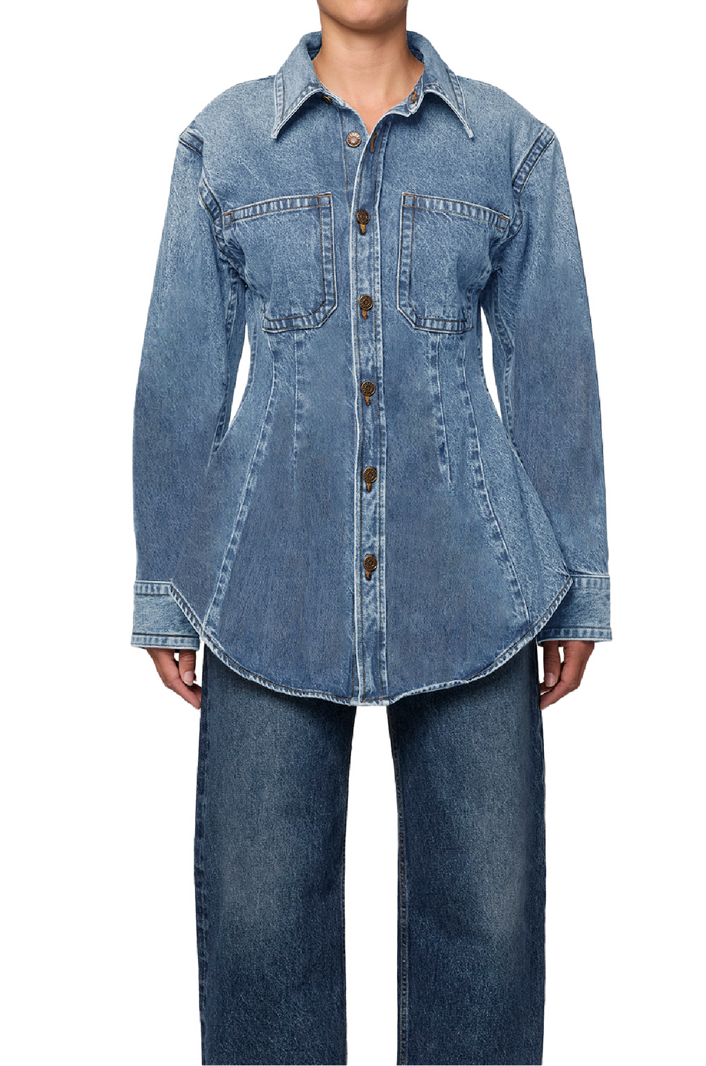 AGOLDE - WILMA SHIRT IN MAGNIFY