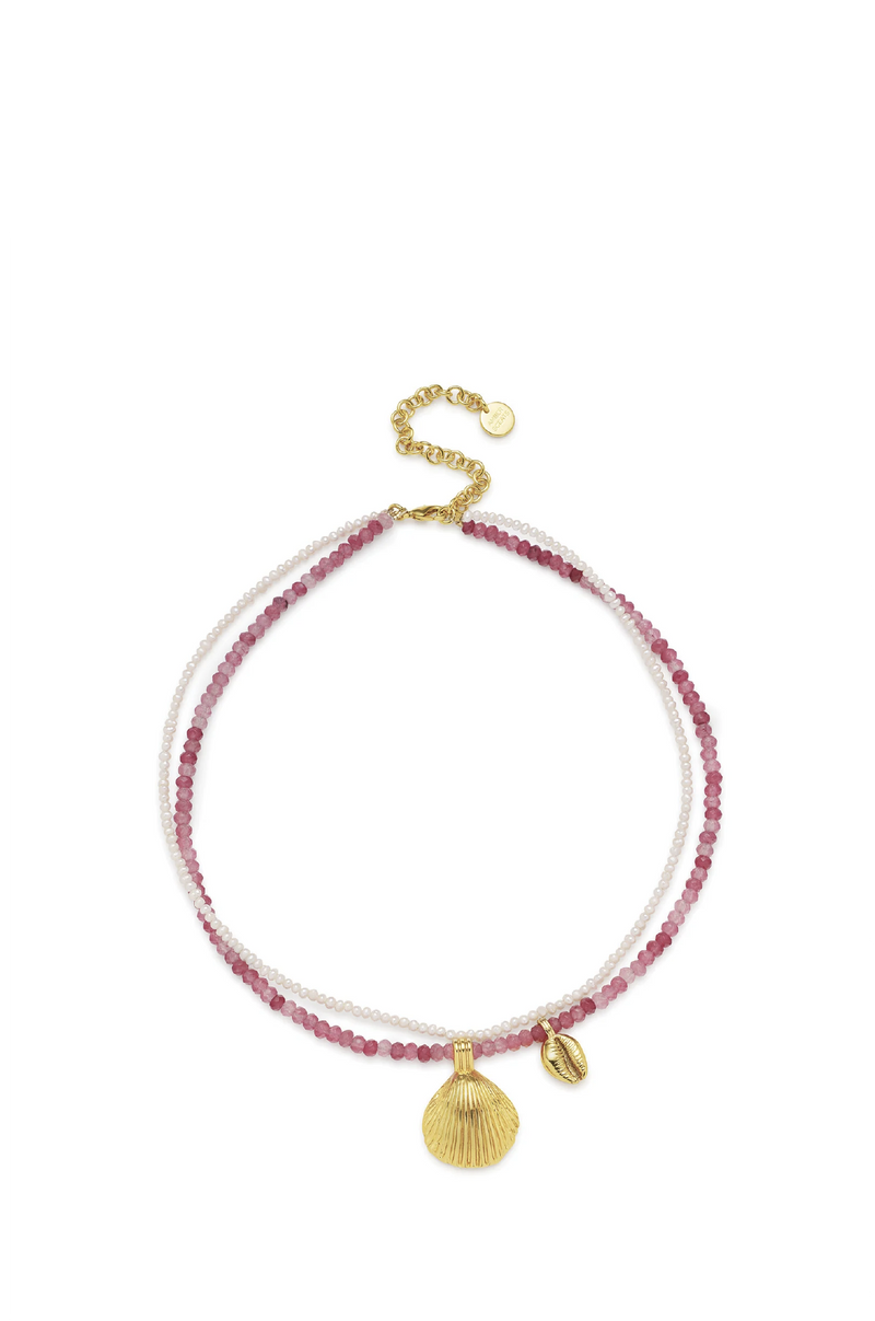 AMBER SCEATS - EVISA NECKLACE IN PINK