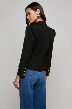 L 'AGENCE - WYLLA STRUCTURED BLAZER BLACK