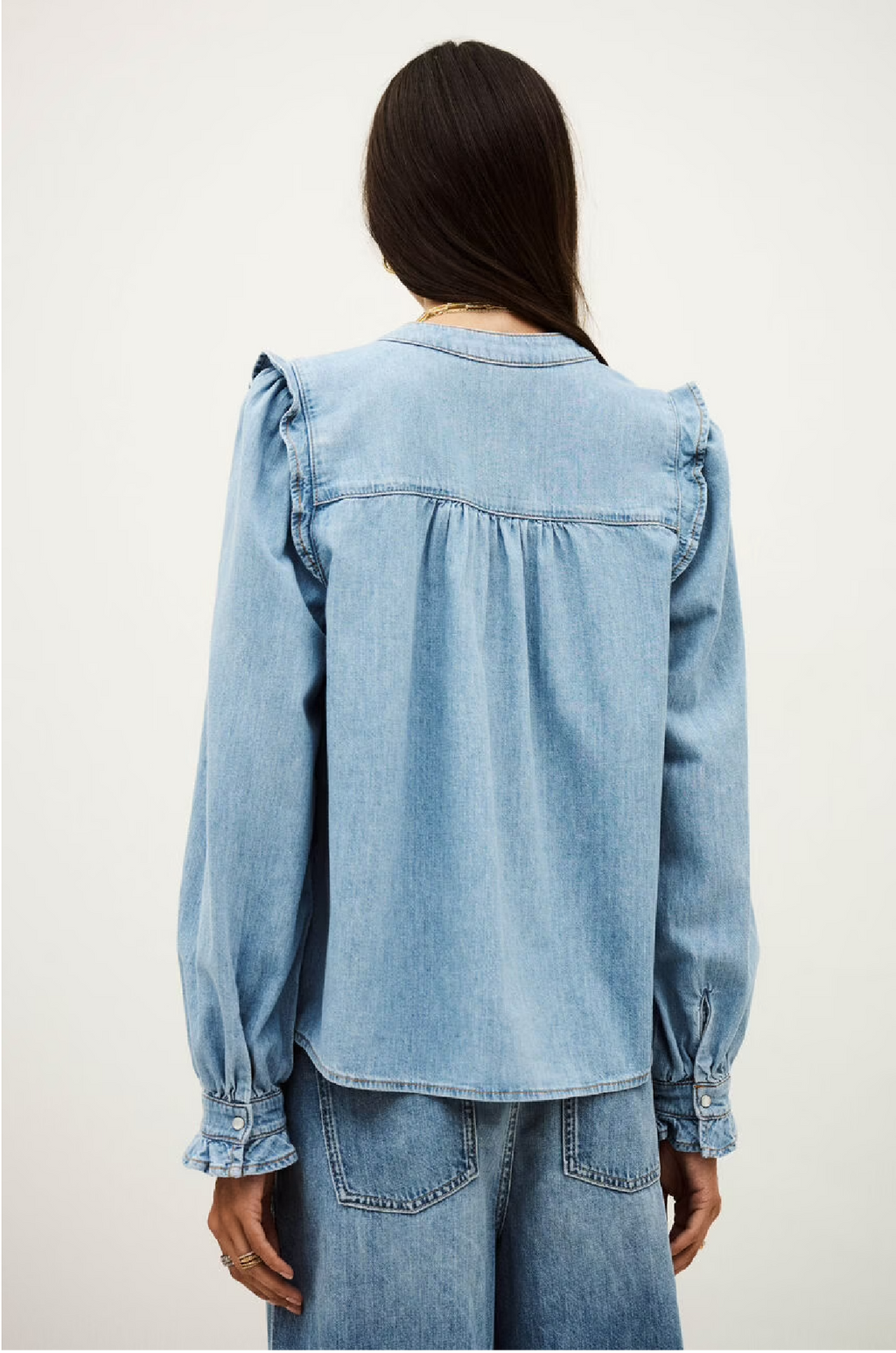 BA&SH - LIO BLOUSE LIGHT BLUE