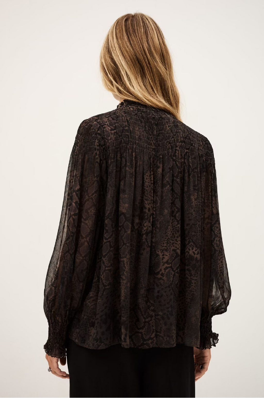 BA&SH - SHAMY BLOUSE IN MARRON