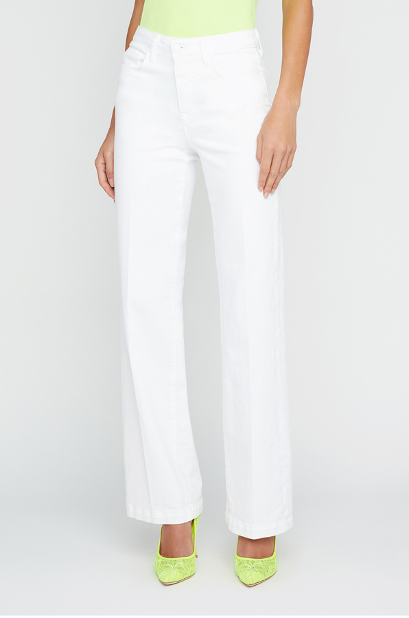 L 'AGENCE - SCOTTIE WIDE LEG BLANC