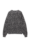 ANINE BING - MILES SWEATSHIRT GREY LEOPARD