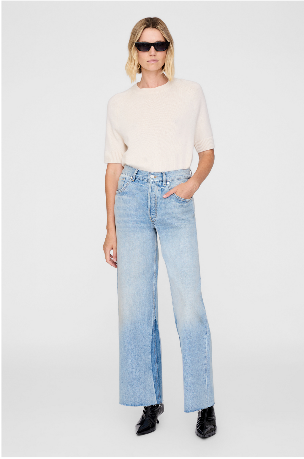 ANINE BING - MANON JEAN TUX BLUE
