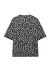 ANINE BING - COHEN TEE GREY LEOPARD
