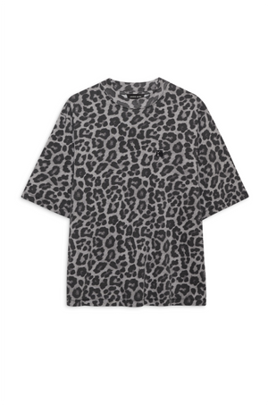 ANINE BING - COHEN TEE GREY LEOPARD