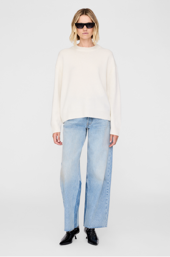 ANINE BING - LEE CREW SWEATER CREAM