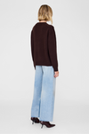 ANINE BING - LEE CREW SWEATER DEEP BROWN