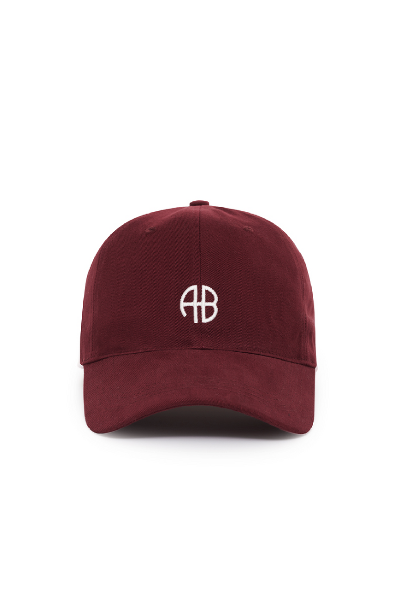 ANINE BING - JEREMY BASEBALL CAP AB CABERNET