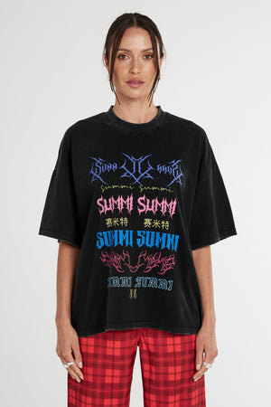 SUMMI SUMMI - BAND TEE BLACK
