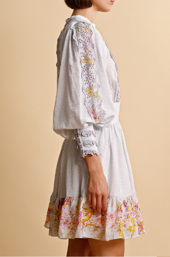 BYTIMO - COTTON SLUB MINI DRESS FLOWER MARKET DRESS WAS $689 Fashion Society BYTIMO - COTTON SLUB MINI DRESS FLOWER MARKET DRESS WAS $689 Fashion Society
