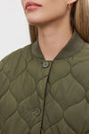 VELVET - CARIE QUILTED JACKET ARMY GREEN