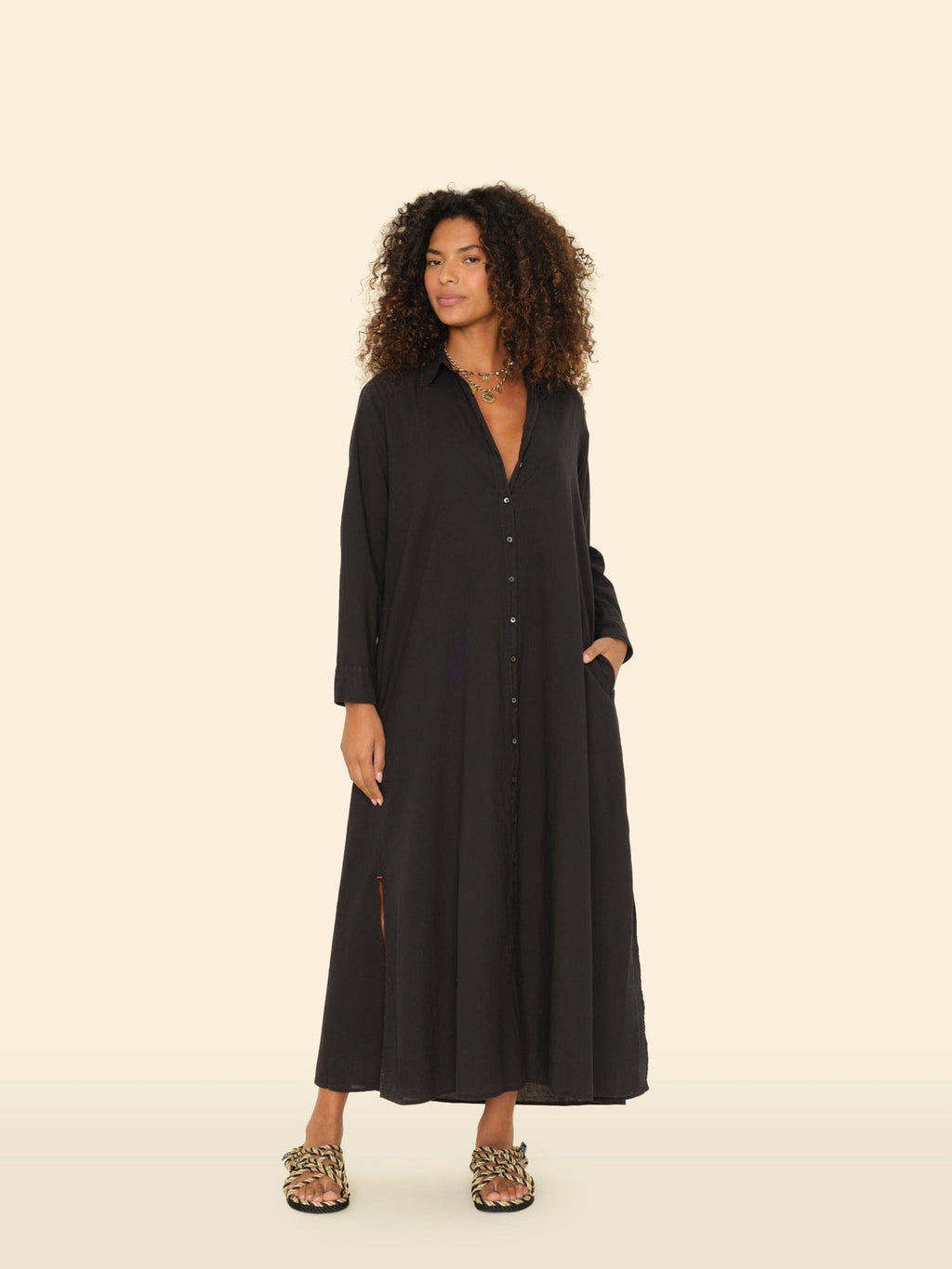 XIRENA - BODEN DRESS BLACK