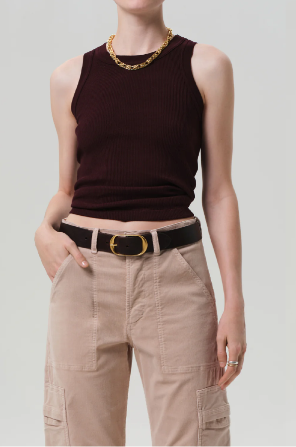 CITIZENS OF HUMANITY - ISABEL TANK MAHOGANY