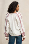 VELVET - EMBROIDERED POPLIN CREAM