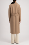 HARRIS WHARF LONDON - MILITARY COAT PRESSED WOOL TAN