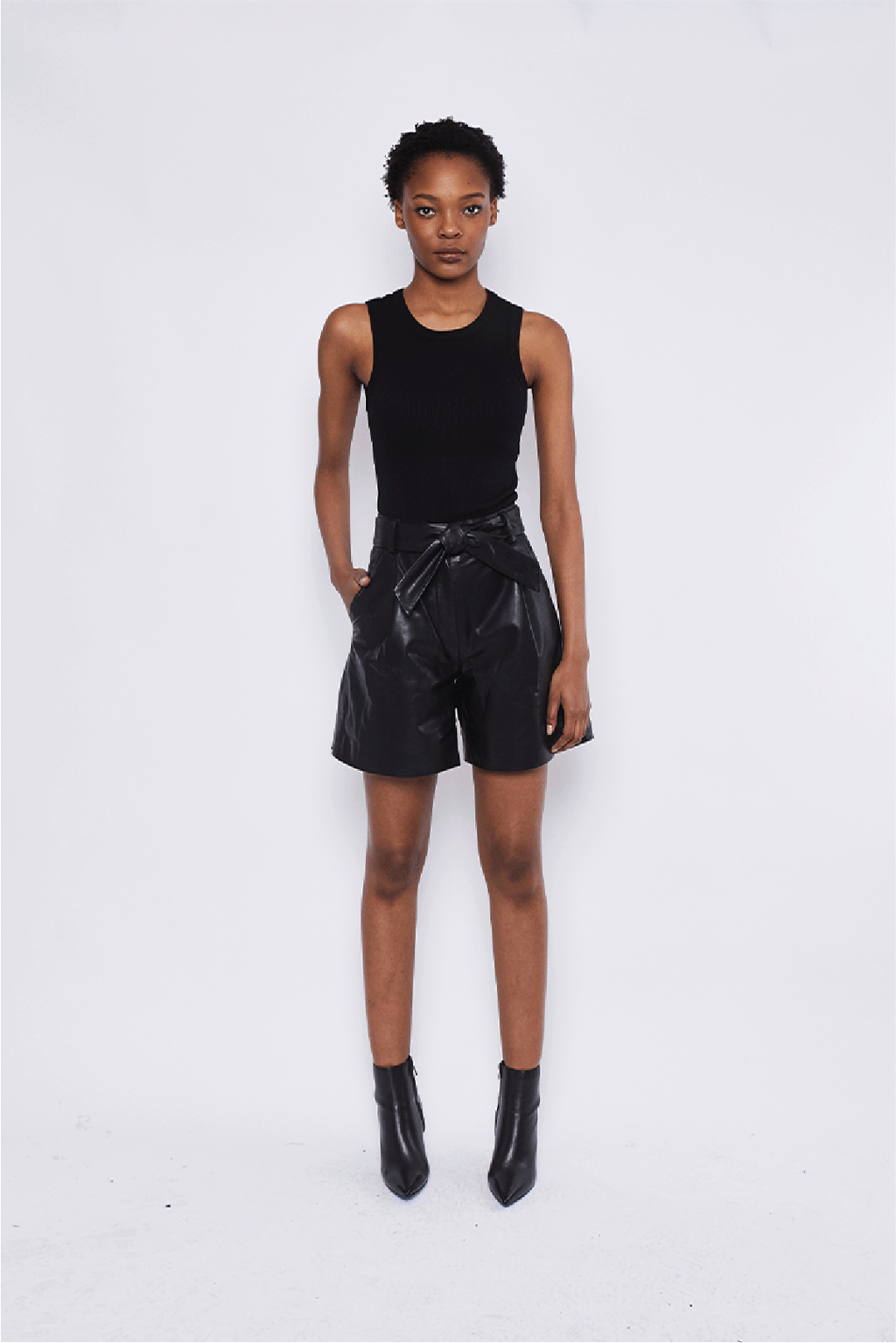 DEA THE LABEL - INKA LEATHER SHORTS