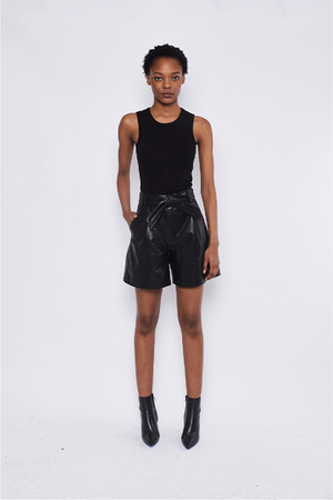 DEA THE LABEL - INKA LEATHER SHORTS