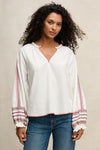 VELVET - EMBROIDERED POPLIN CREAM