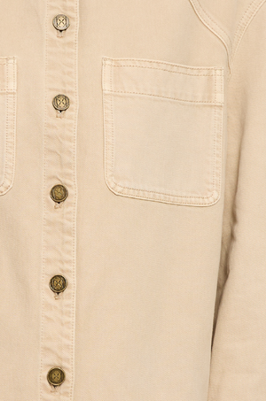 KIVARI - EVIE DENIM SHIRT SAND