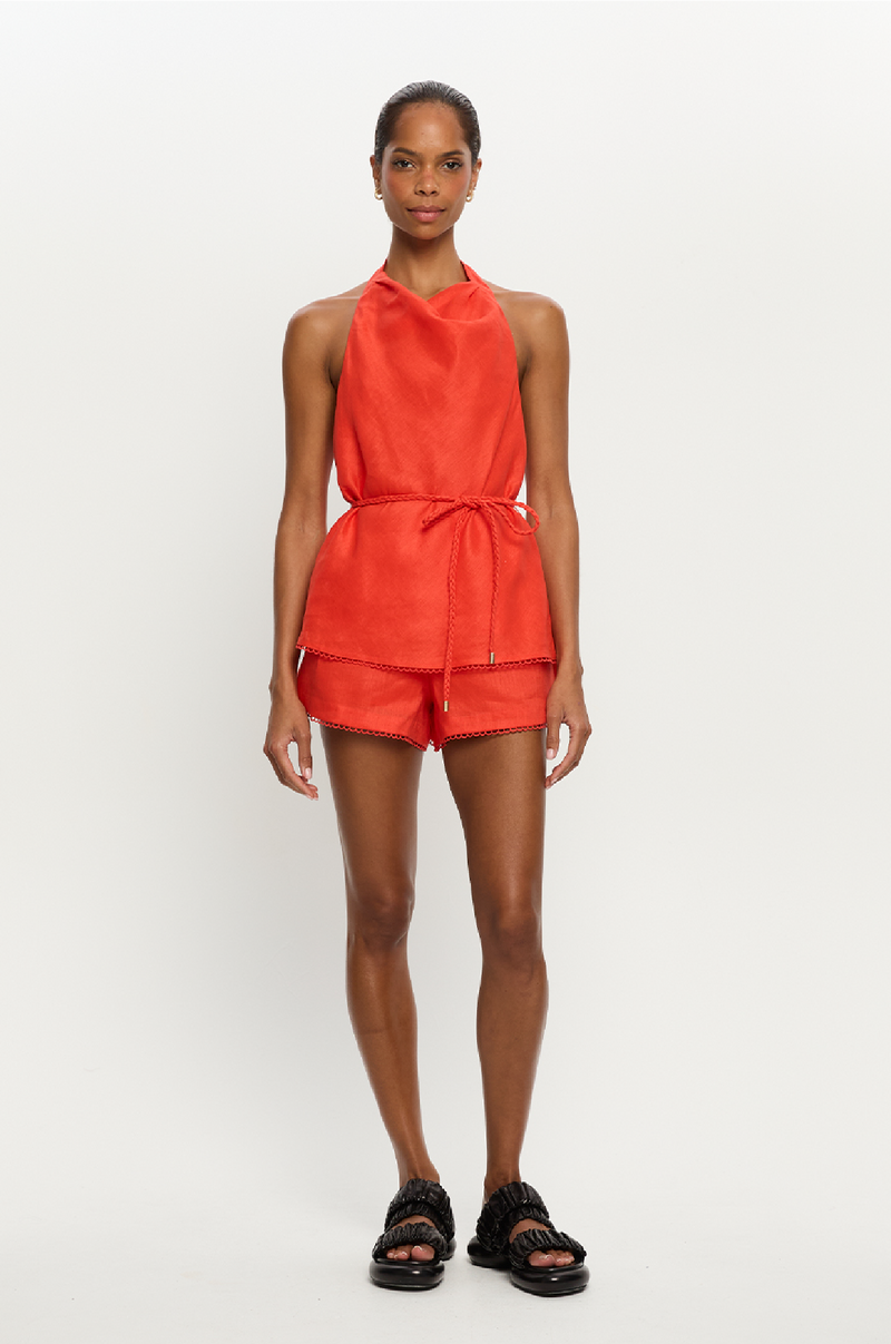 KIVARI - TARA TOP RED