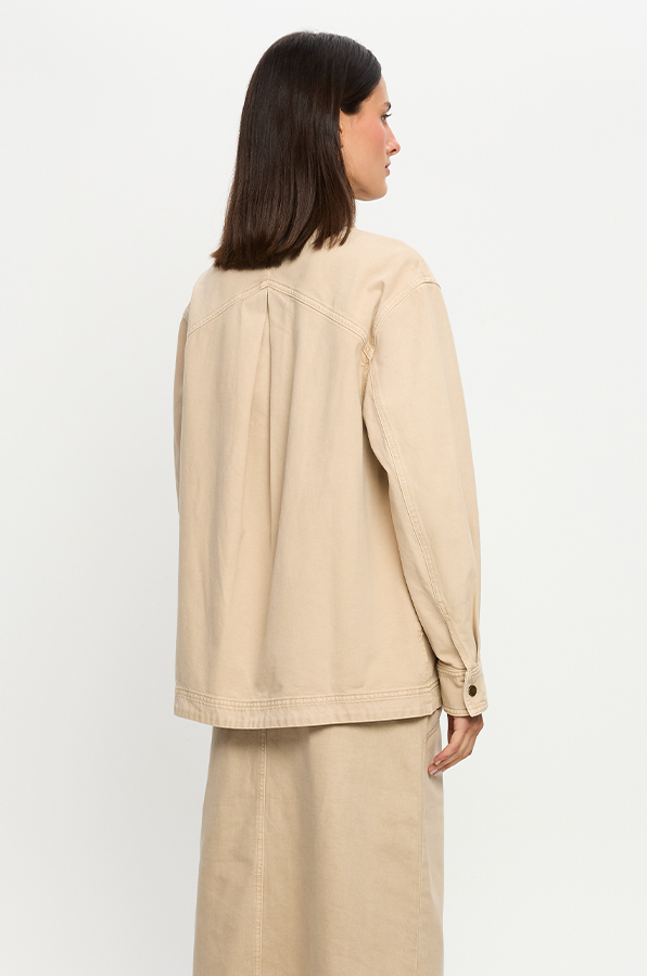 KIVARI - EVIE DENIM SHIRT SAND