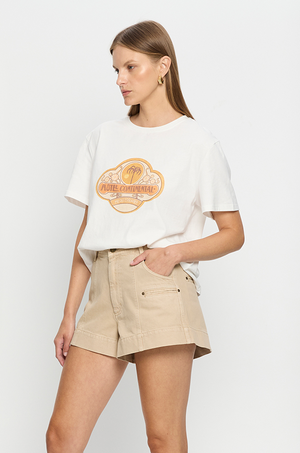 KIVARI - EVIE DENIM SHORT SAND