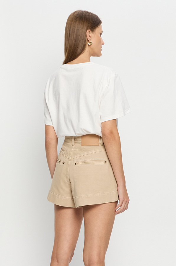 KIVARI - EVIE DENIM SHORT SAND