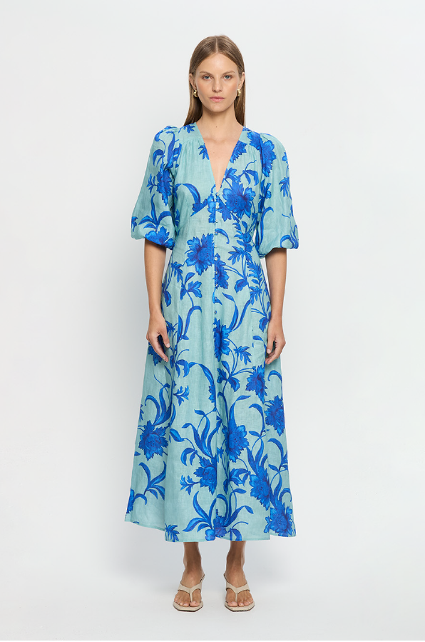 KIVARI - JUNIPER MAXI DRESS COBALT BLUE