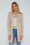 L 'AGENCE - NOE DOUBLE BREASTED CARDI PECAN