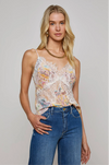 L 'AGENCE - KILAH LACE CAMI MULTI WESTERN PAISLEY