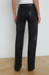 L'AGENCE - CLAYTON WIDE LEG NOIR COATED