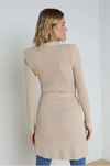 L 'AGENCE - NOE DOUBLE BREASTED CARDI PECAN