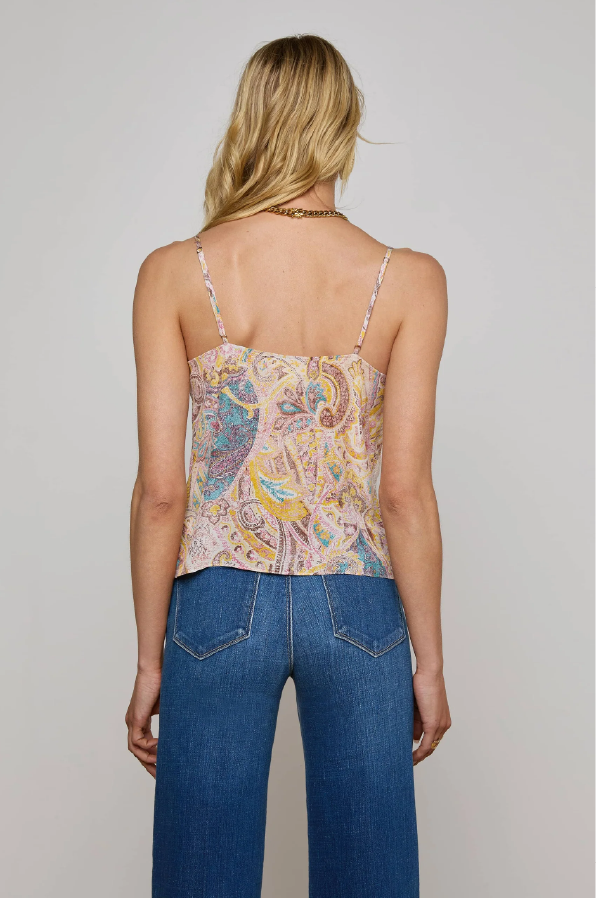 L 'AGENCE - KILAH LACE CAMI MULTI WESTERN PAISLEY