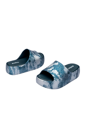 MELISSA - FREE PLATFORM SLIDE DENIM BLUE