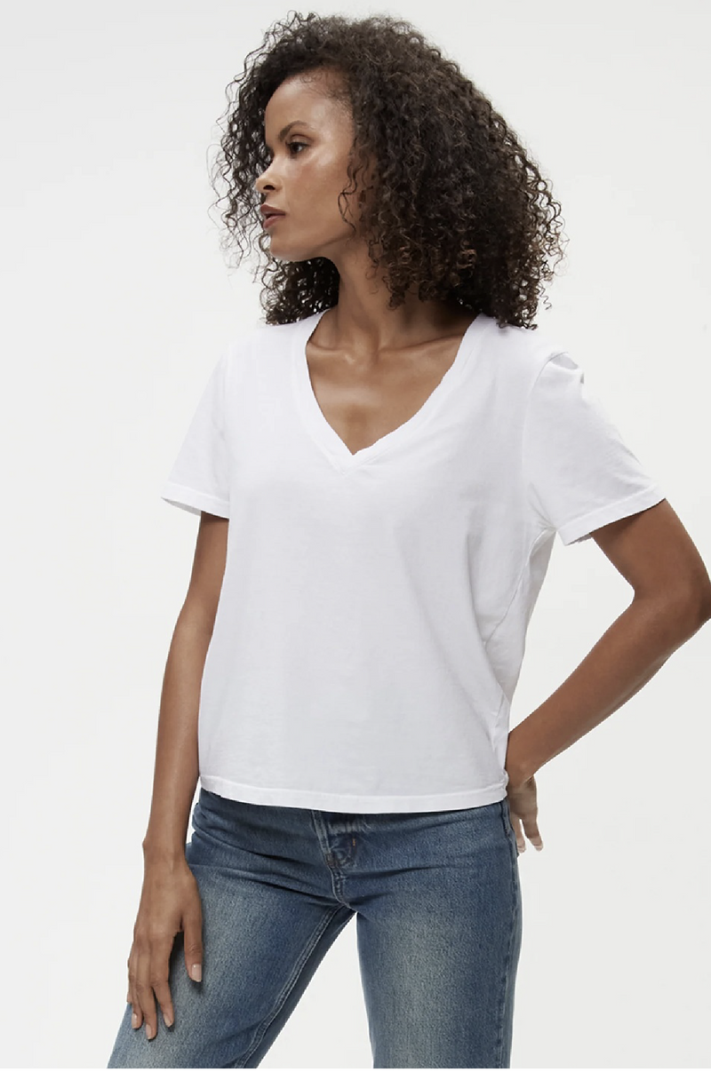 MICHEAL STARS - DARIA V NECK WHITE
