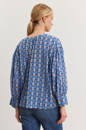 VELVET - KAREN MOROCCO PRINT BLOUSE