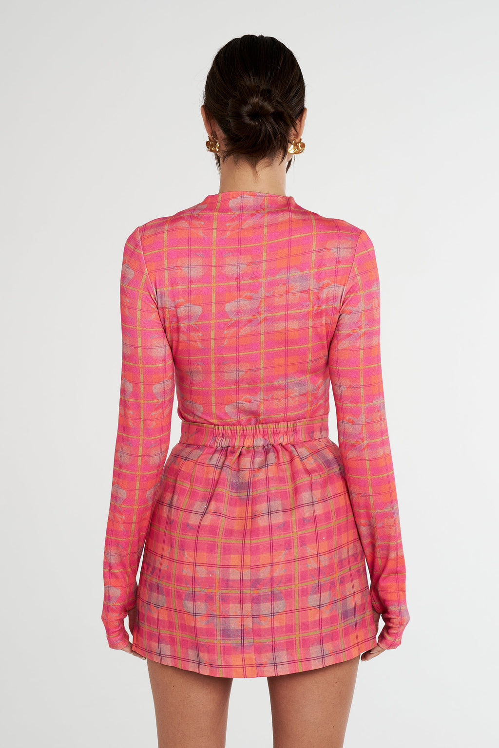 SUMMI SUMMI - NEON PLAID SKIVVY