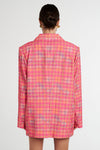 SUMMI SUMMI - NEON PLAID OVERSIZED BLAZER