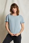 PERFECT WHITE TEE - HARLEY BOXY CREW MOUNTAIN BLUEE TEE