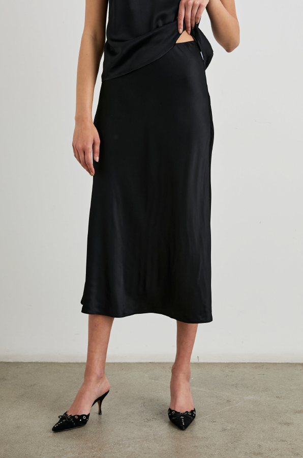 RAILS - ANYA MIDI SKIRT BLACK