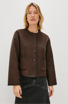 RAILS -MELANIE JACKET DARK BROWN