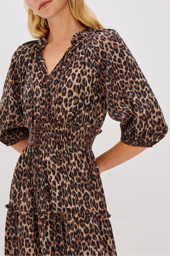 RAILS - CATERINE DRESS BROWN NALA
