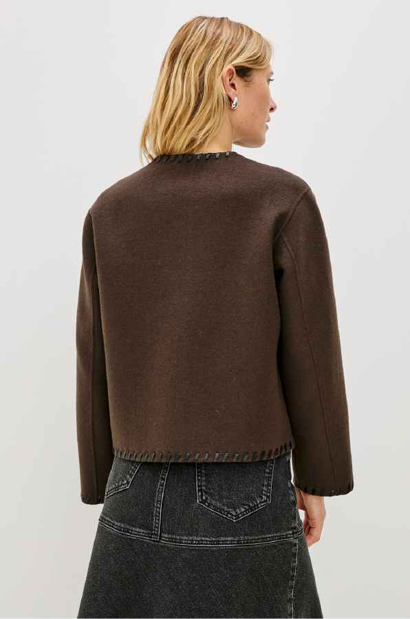 RAILS -MELANIE JACKET DARK BROWN