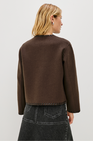 RAILS -MELANIE JACKET DARK BROWN