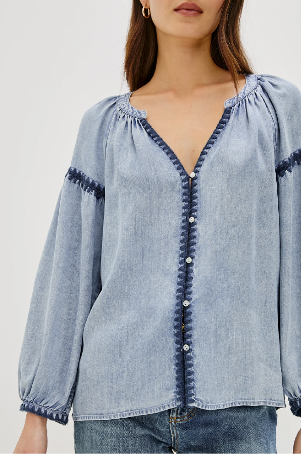 RAILS - TOSHI TOP CLOUD WASH