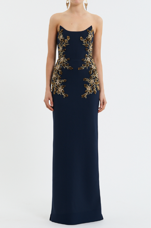 REBECCA VALLANCE - ORLA GOWN NAVY